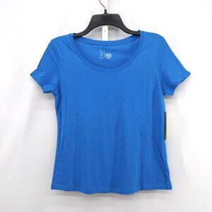 JOIE Shirt Womens Size XS Blue Short Sleeve Scoop Neck Pullover Top